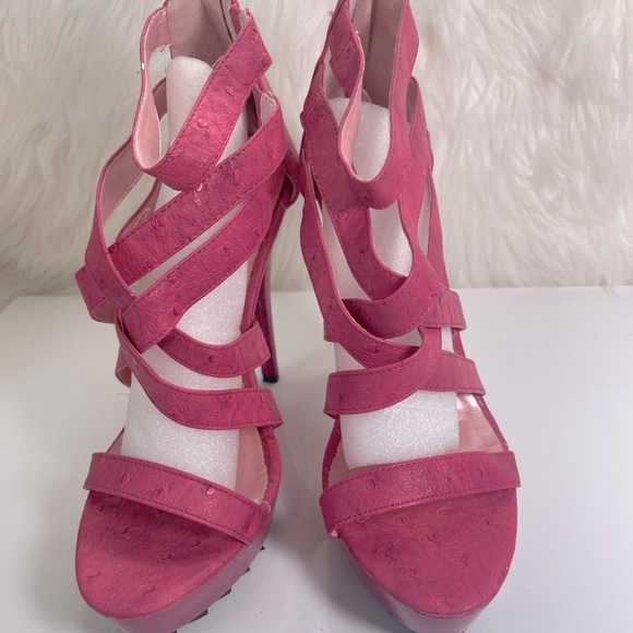 Hot Pink Stilettos Sz 8.5 - Picture 2 of 5
